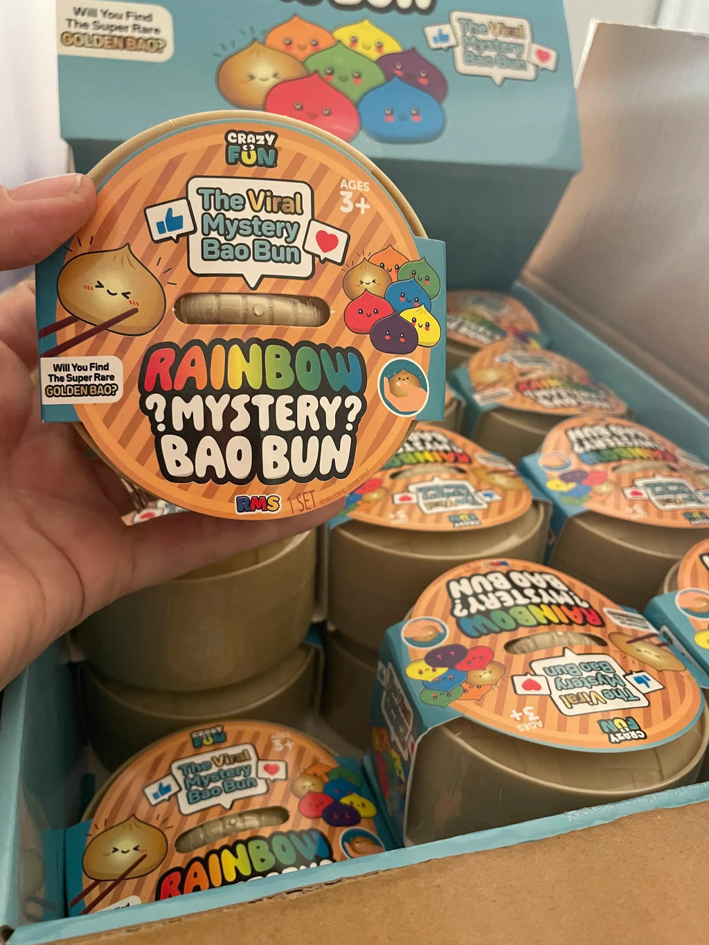 Crazy Fun™ Mystery Bao Bun – Kawaii Surprise Collectible (Rare Rainbow Chase)