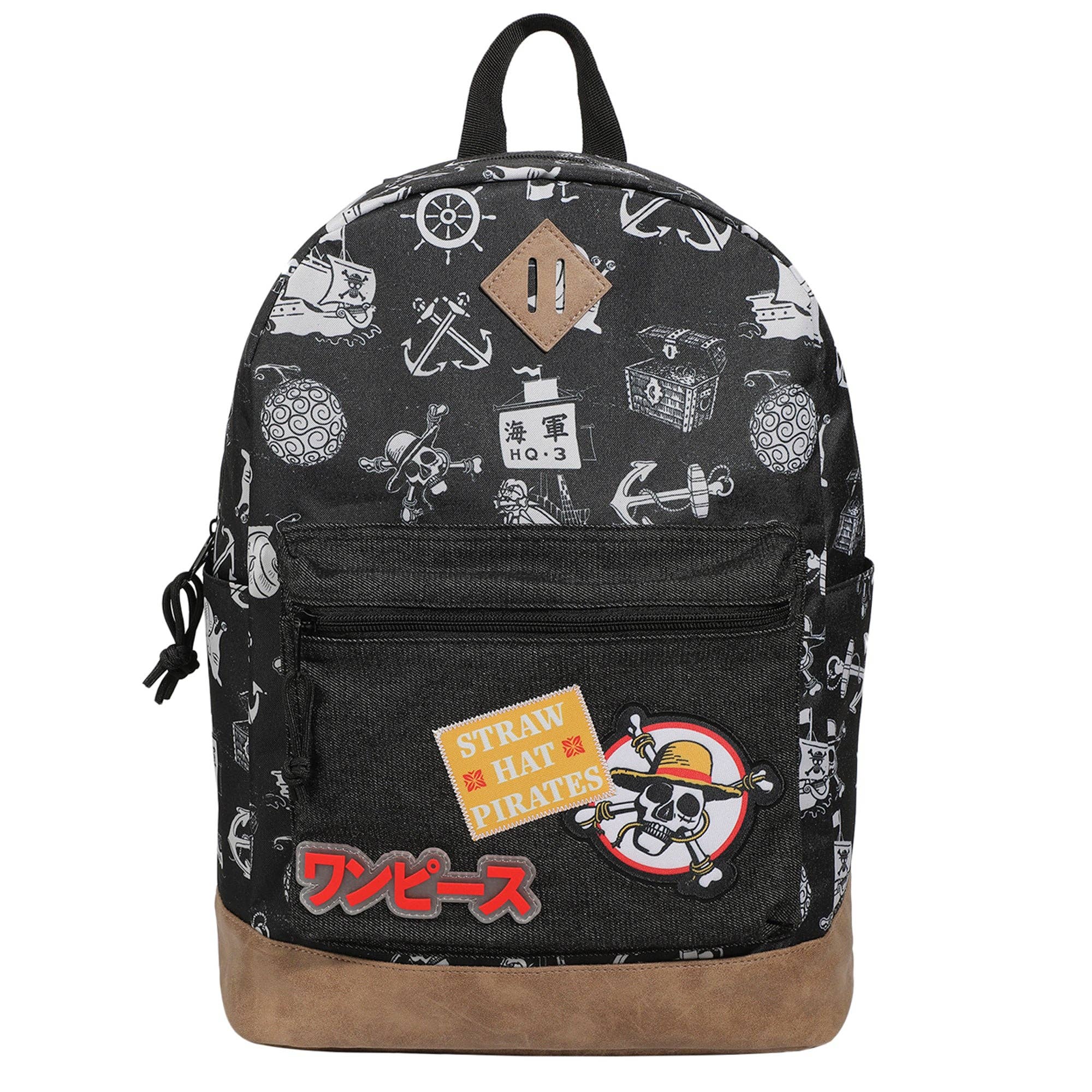 One Piece Live Action Icons Backpack – 16.5" Black Anime Bag