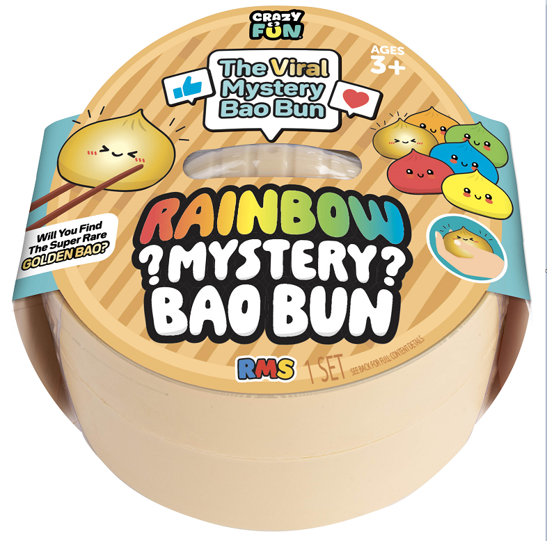 Crazy Fun™ Mystery Bao Bun – Kawaii Surprise Collectible (Rare Rainbow Chase)