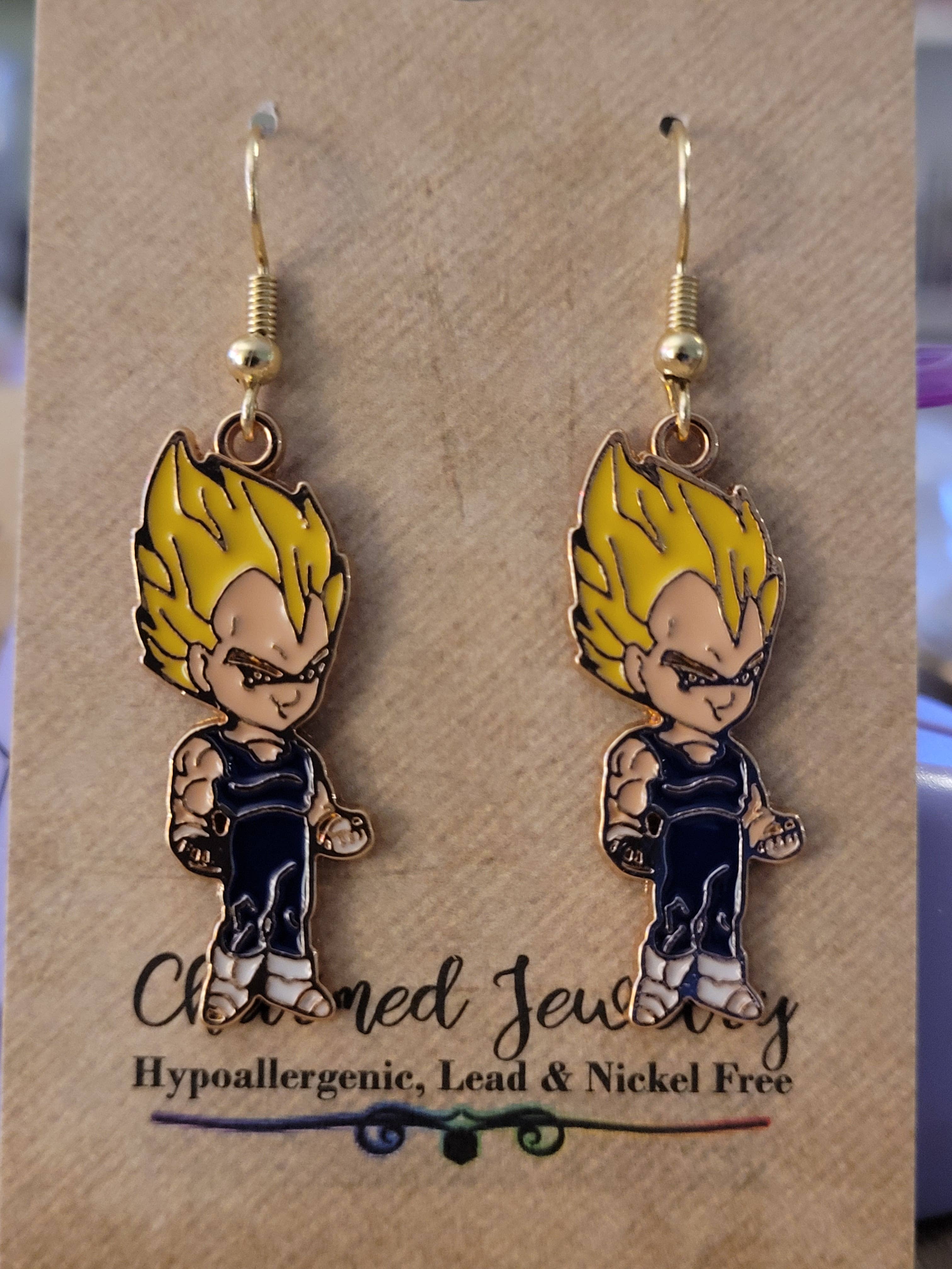 Shounen Anime Inspired Earrings, Necklaces & Zipper Pulls