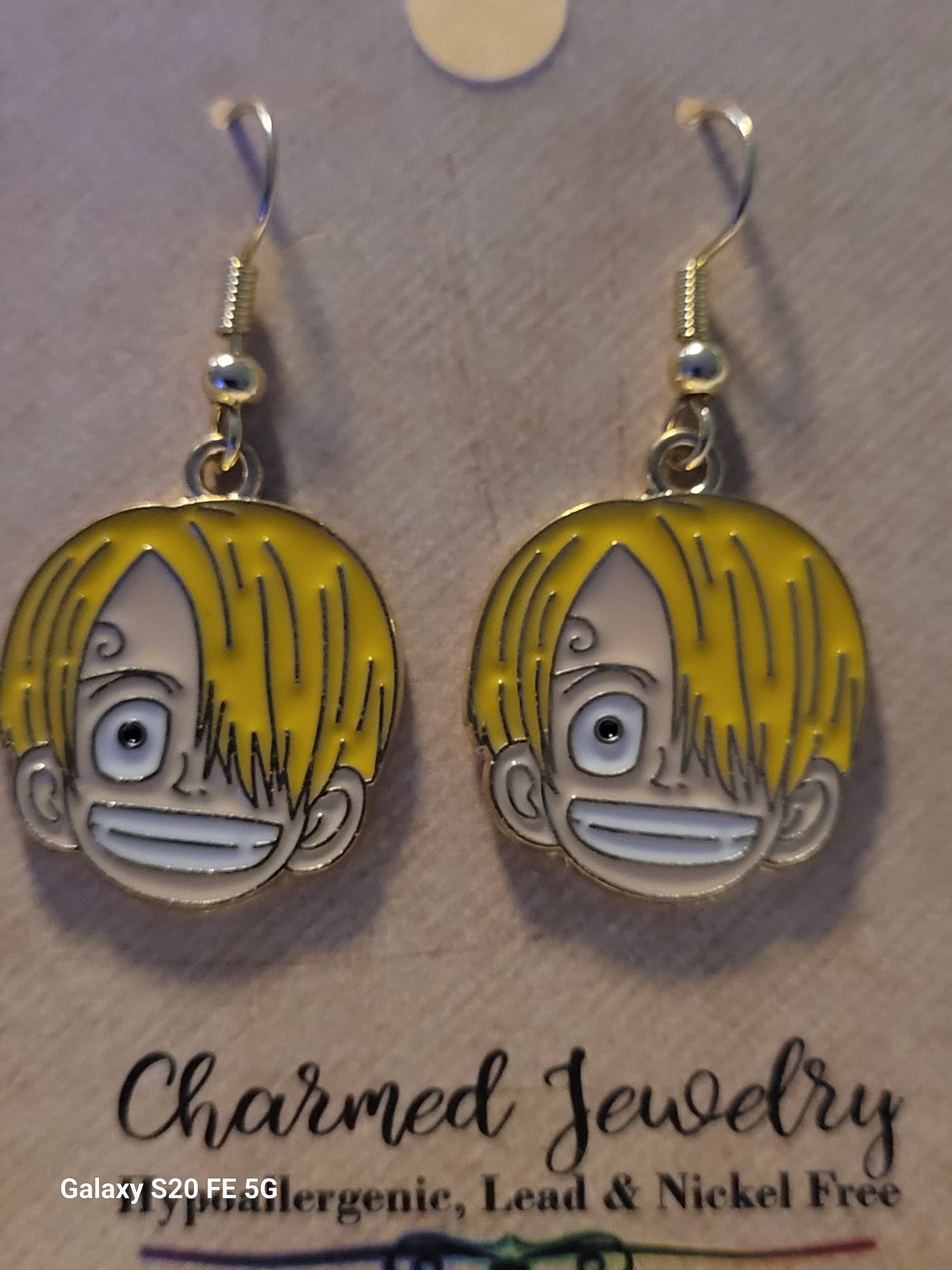 Shounen Anime Inspired Earrings, Necklaces & Zipper Pulls