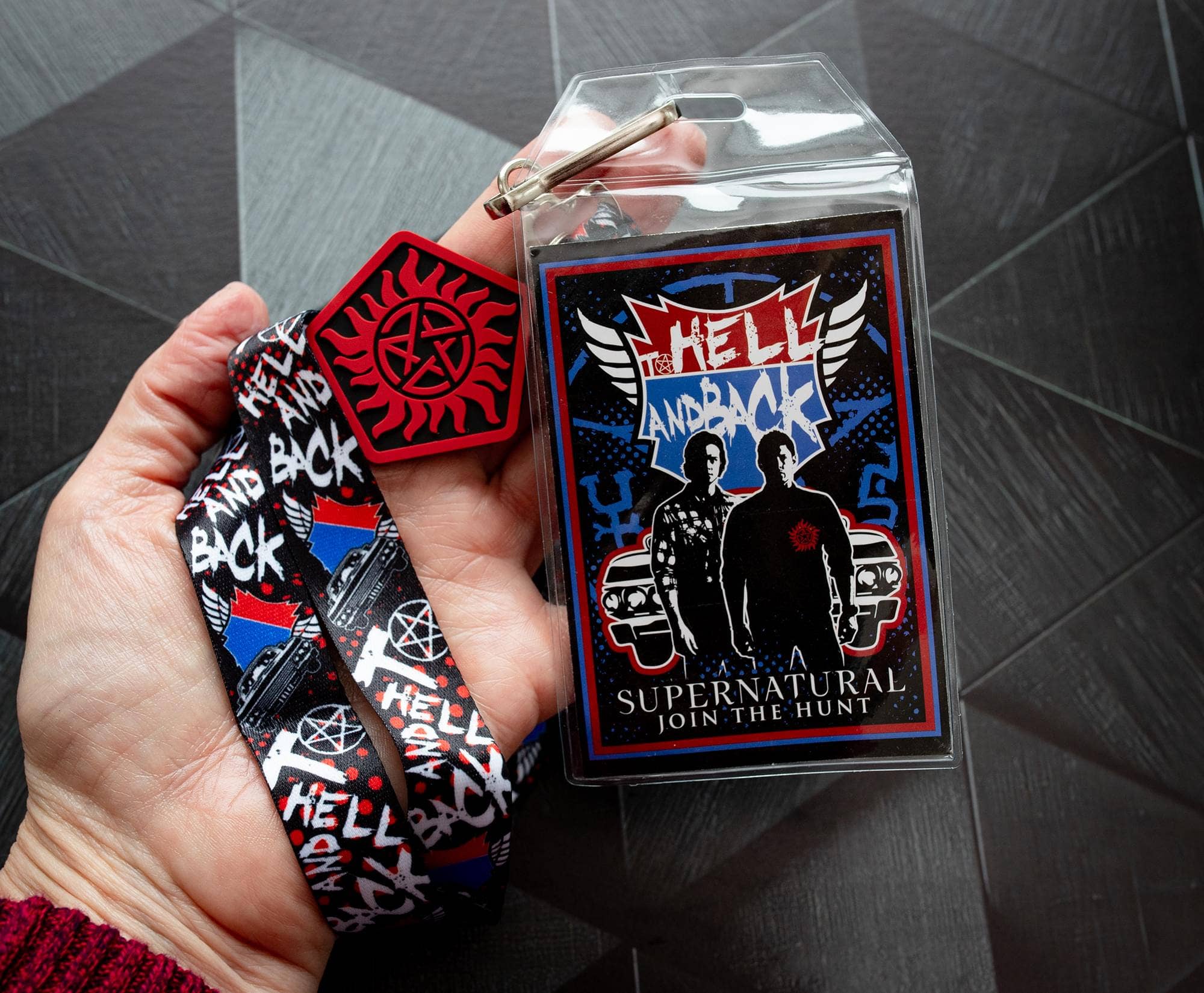 Supernatural Hell and Back Lanyard w/ Charm