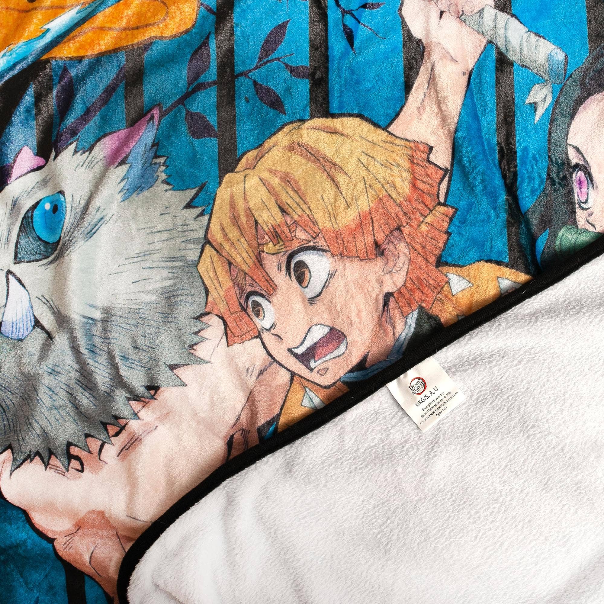 Demon Slayer Fleece Throw Blanket – 45x60" Officially Licensed