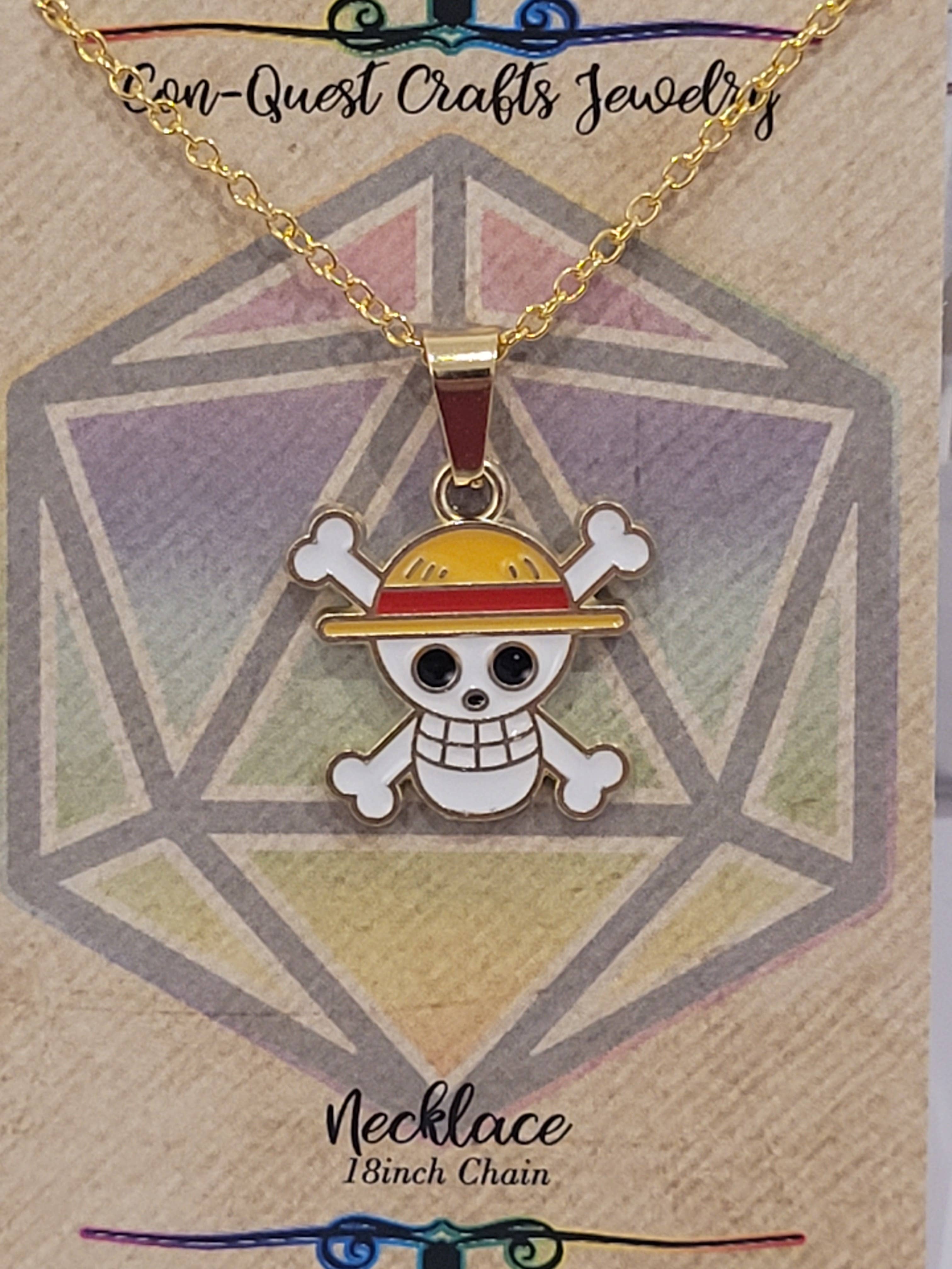 Shounen Anime Inspired Earrings, Necklaces & Zipper Pulls