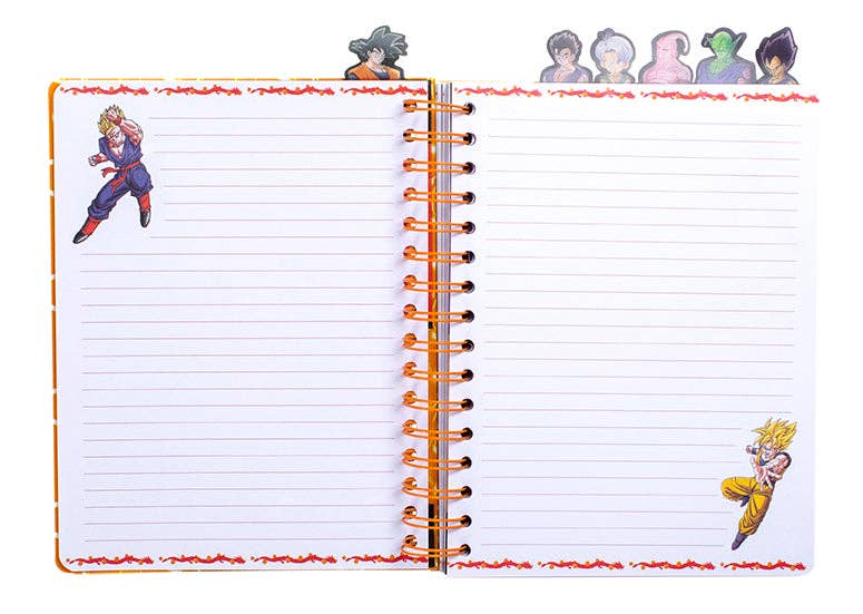 Dragon Ball Z Spiral Notebook – 192-Page 6-Section Saiyan Notebook
