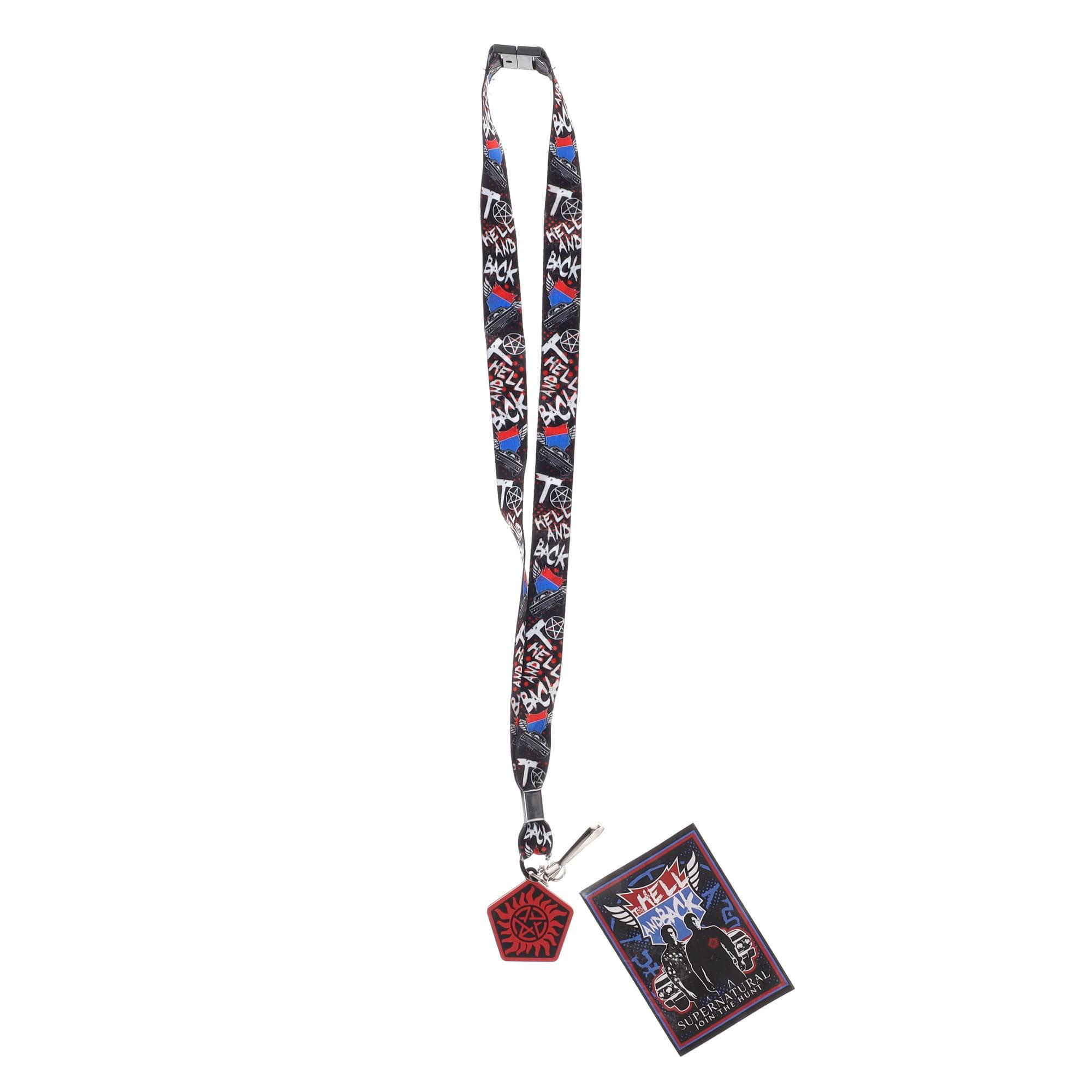 Supernatural Hell and Back Lanyard w/ Charm