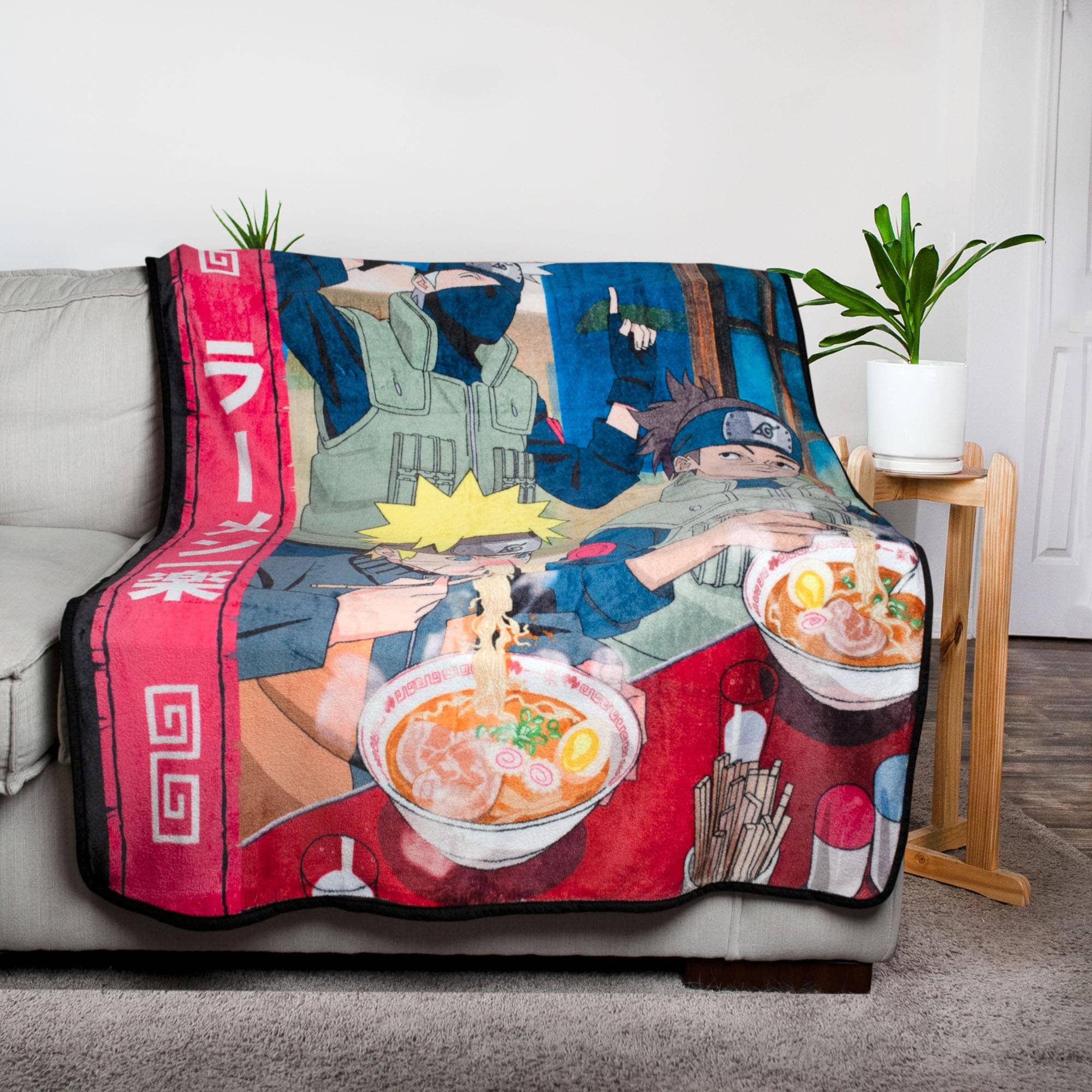 Naruto Ramen Shop Fleece Throw Blanket | 45 x 60 Inches