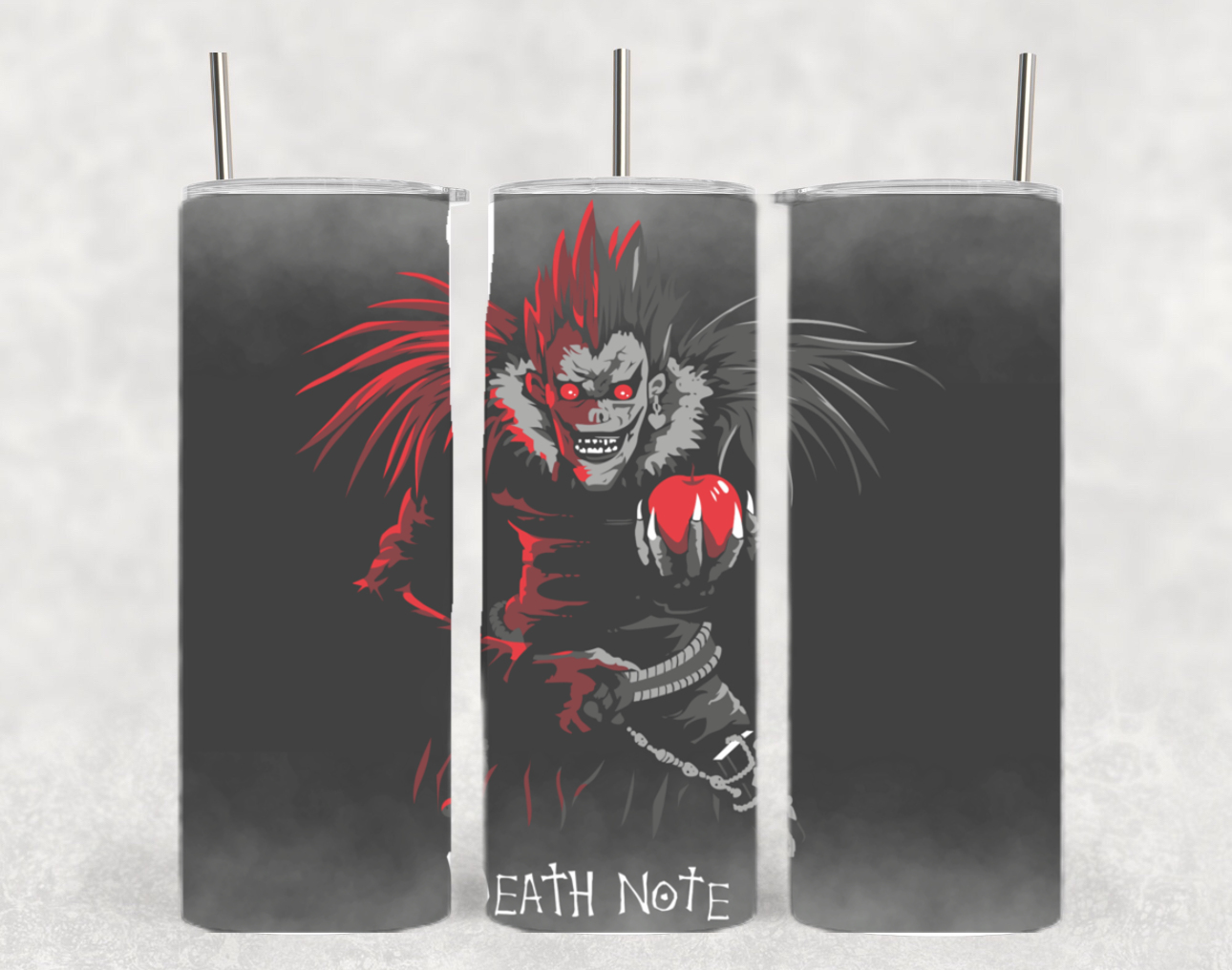 Death Note Ryuk Apple Anime Tumbler – 20oz Stainless Steel Skinny Tumbler