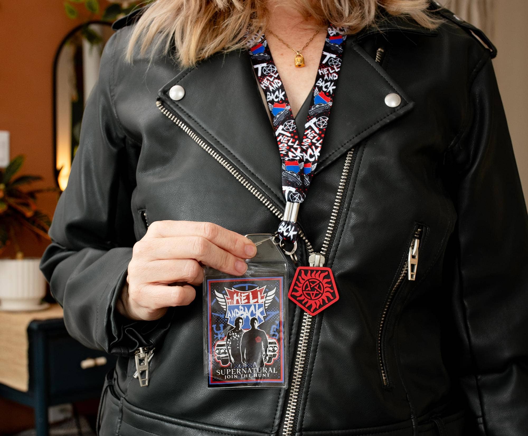 Supernatural Hell and Back Lanyard w/ Charm