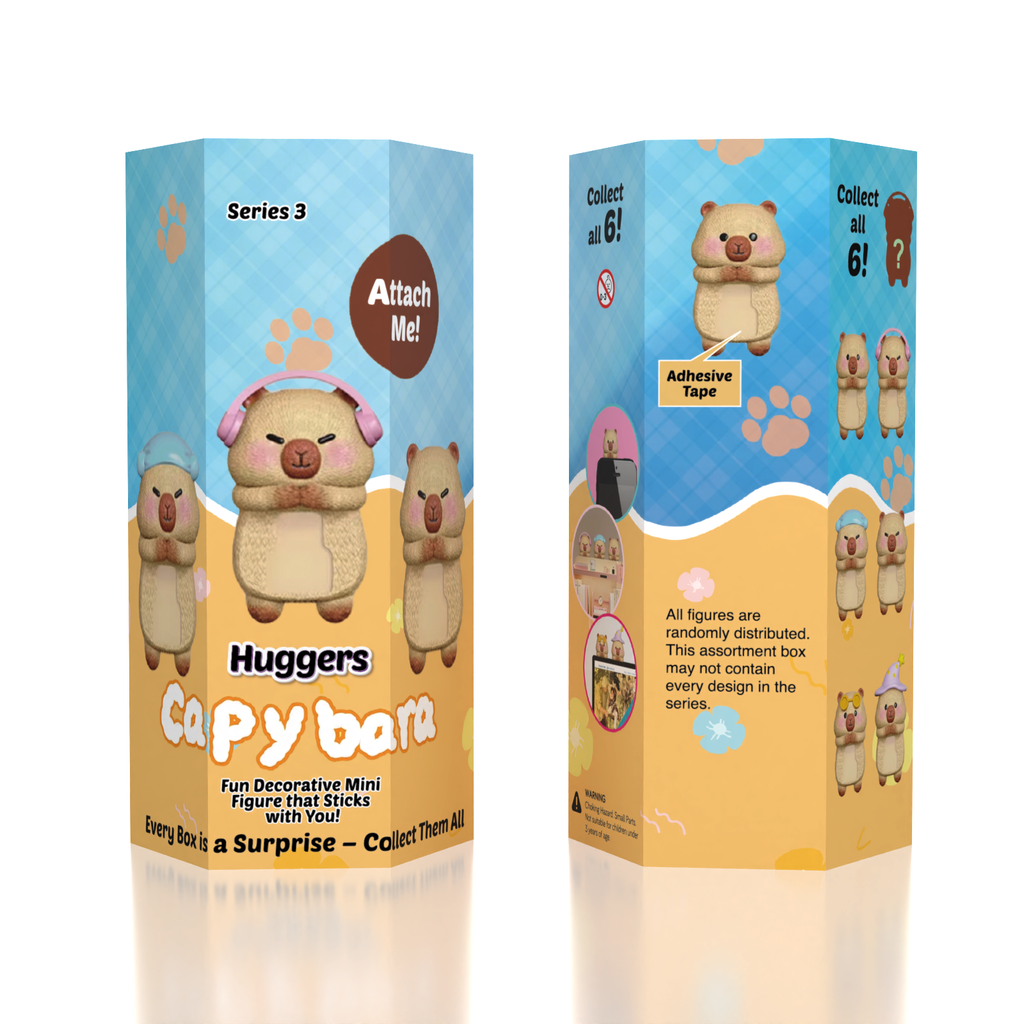 Capybara Huggers Phone Figurine – Series 3 Blind Bag Collectible