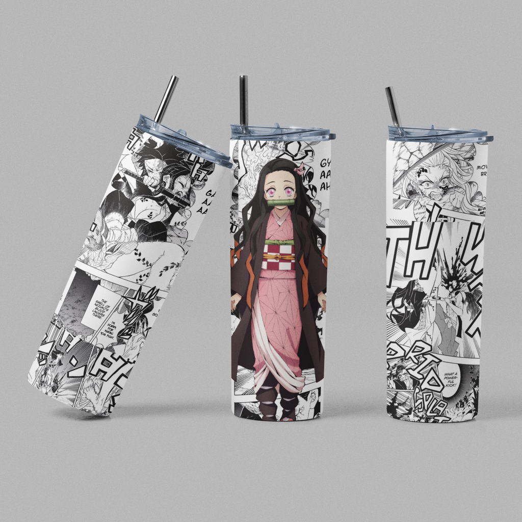 Nezuko Anime Tumbler – 20oz Insulated Stainless Steel Cup