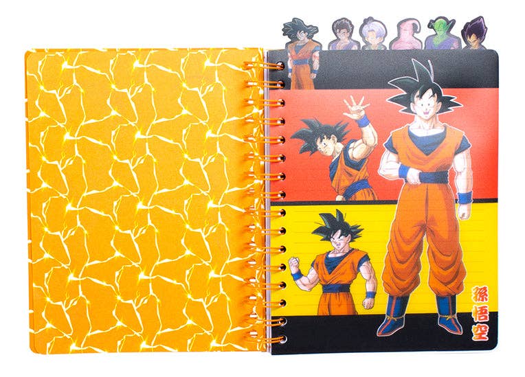 Dragon Ball Z Spiral Notebook – 192-Page 6-Section Saiyan Notebook