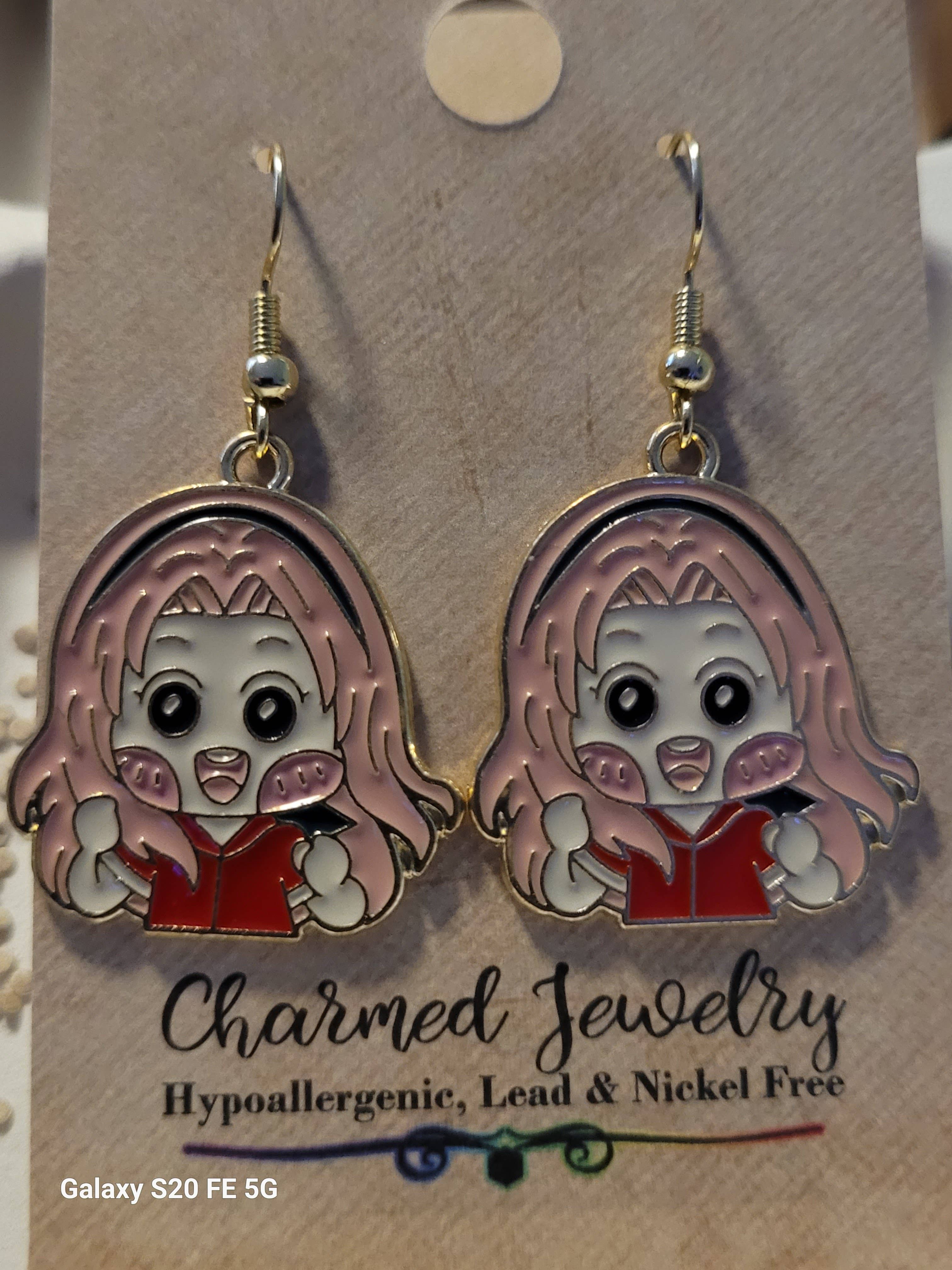Shounen Anime Inspired Earrings, Necklaces & Zipper Pulls