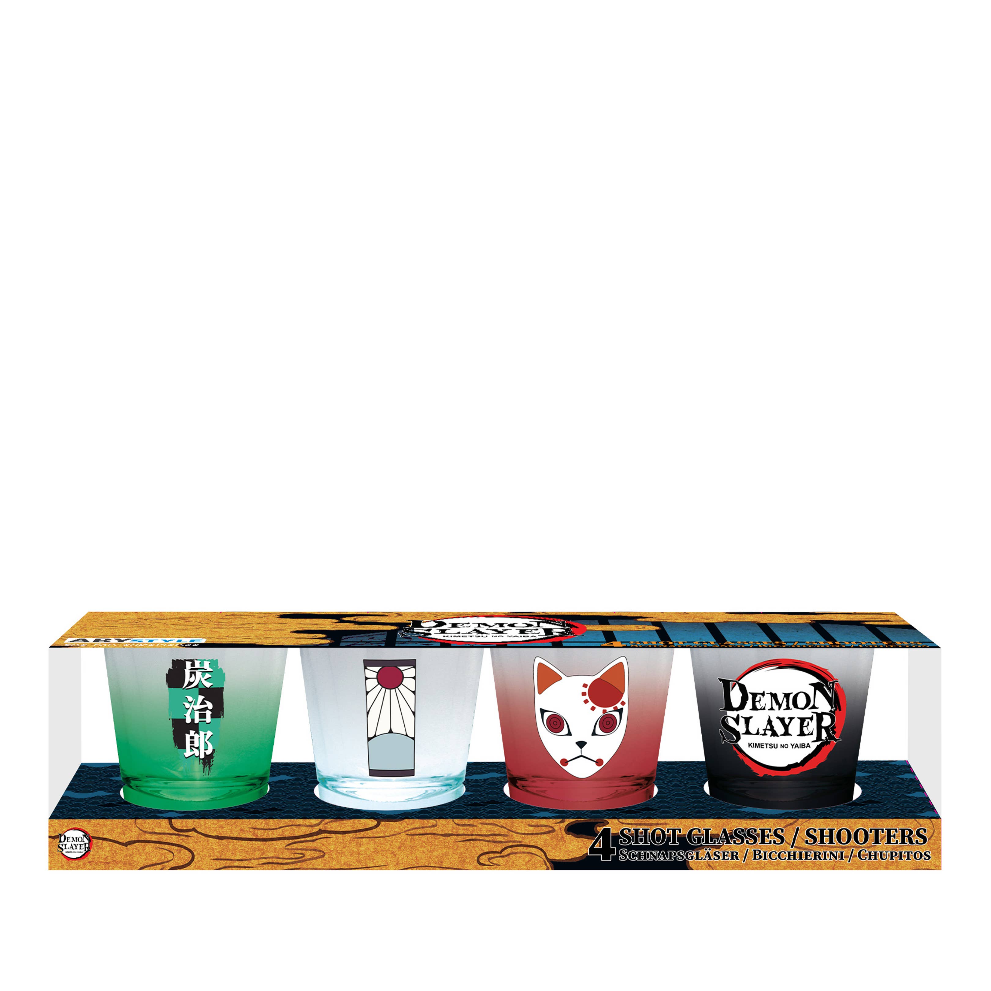 Demon Slayer Tanjiro Shot Glasses 4pcs