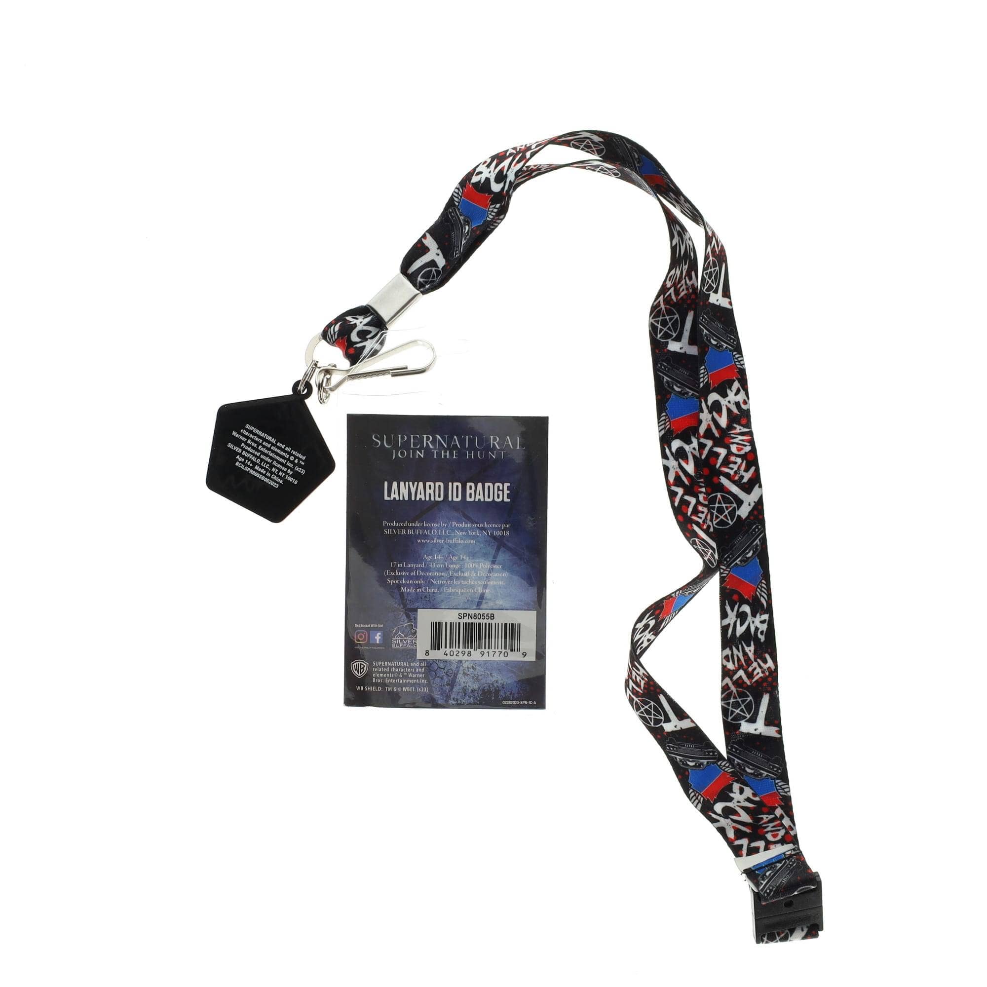 Supernatural Hell and Back Lanyard w/ Charm