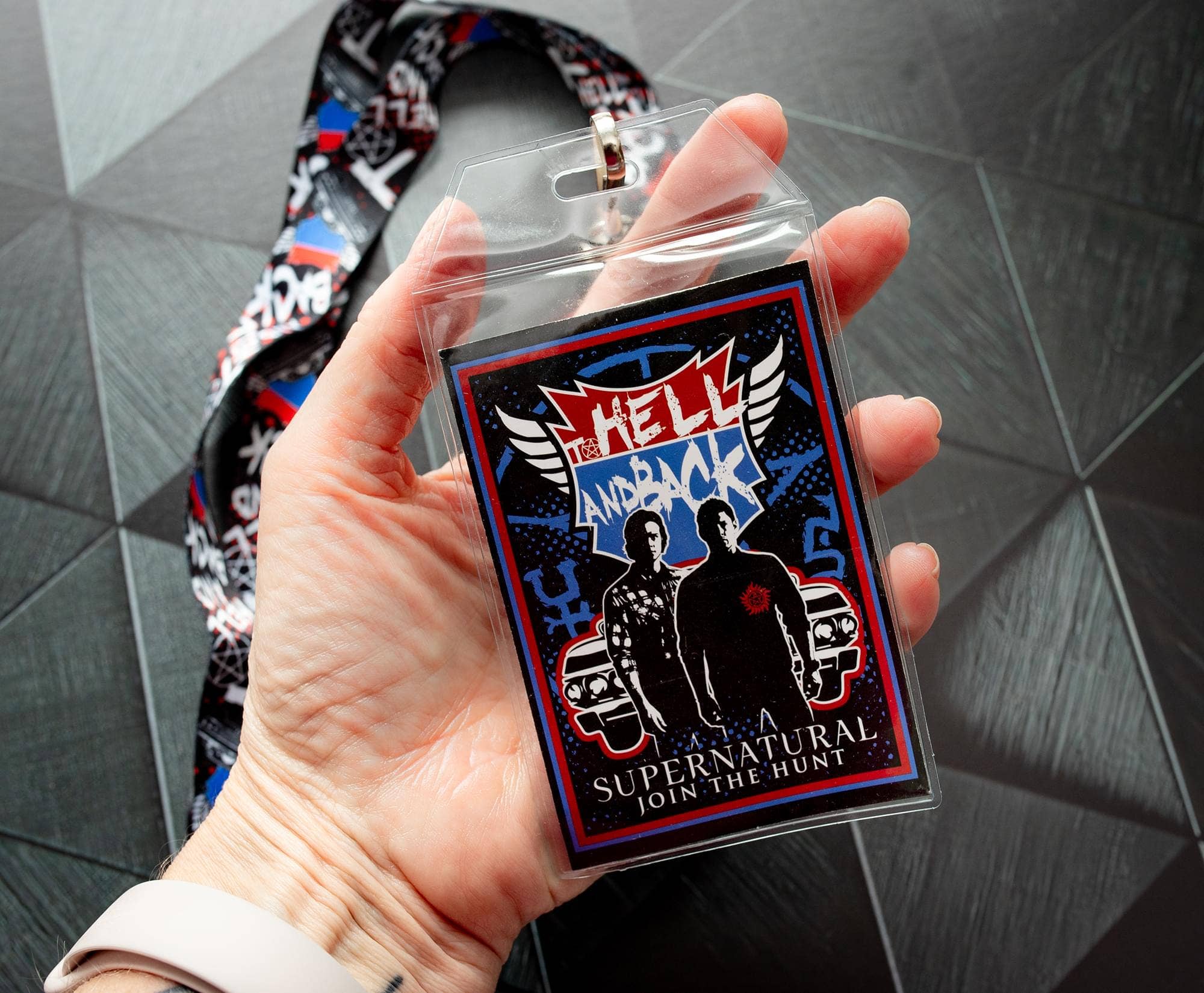 Supernatural Hell and Back Lanyard w/ Charm
