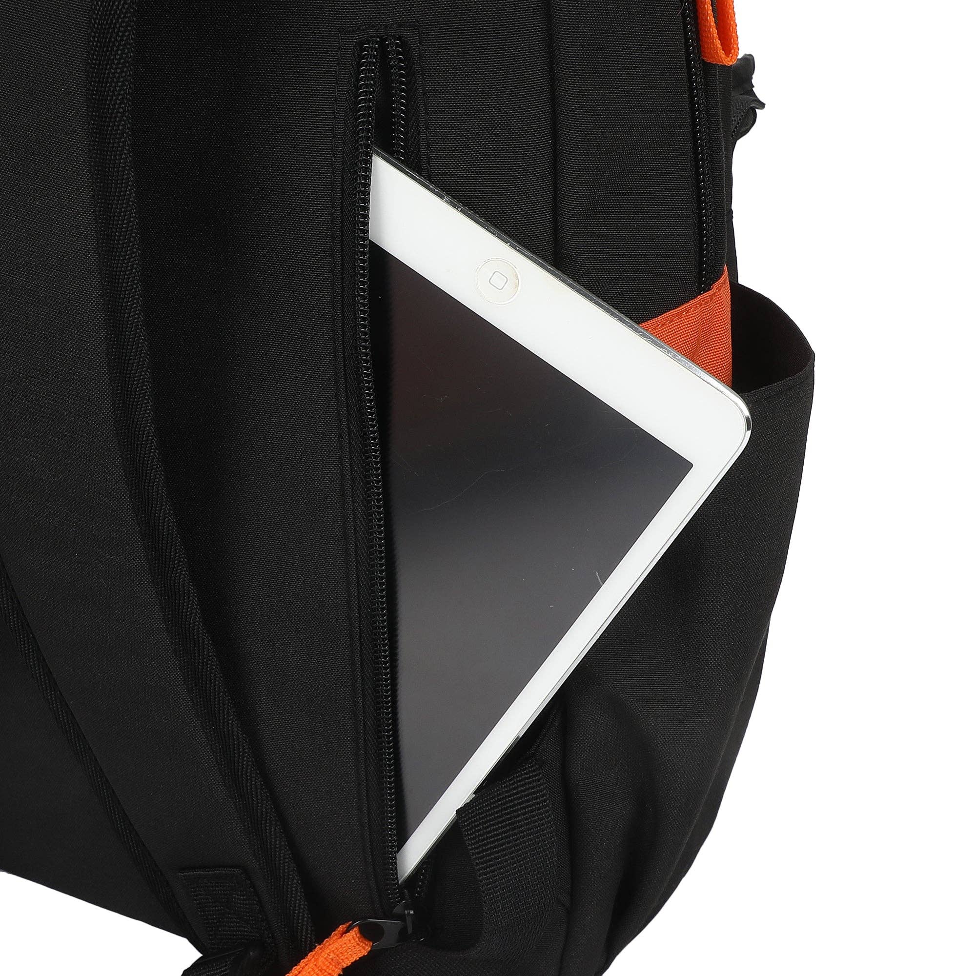 Dragon Ball Z Goku Symbols Adult Commuter Backpack – 17.5" Black Laptop Bag