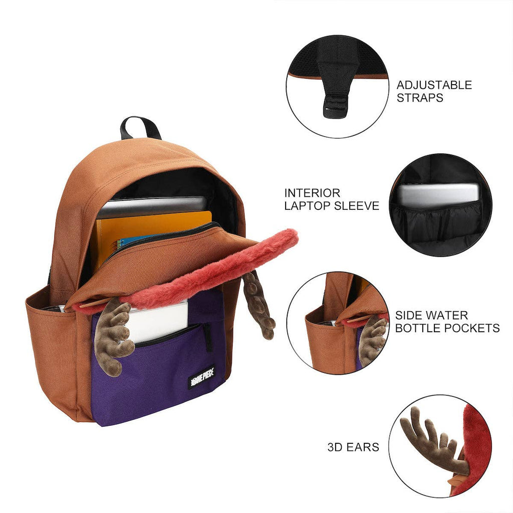 One Piece Live Action Chopper Adult 17” Novelty Character Backpack